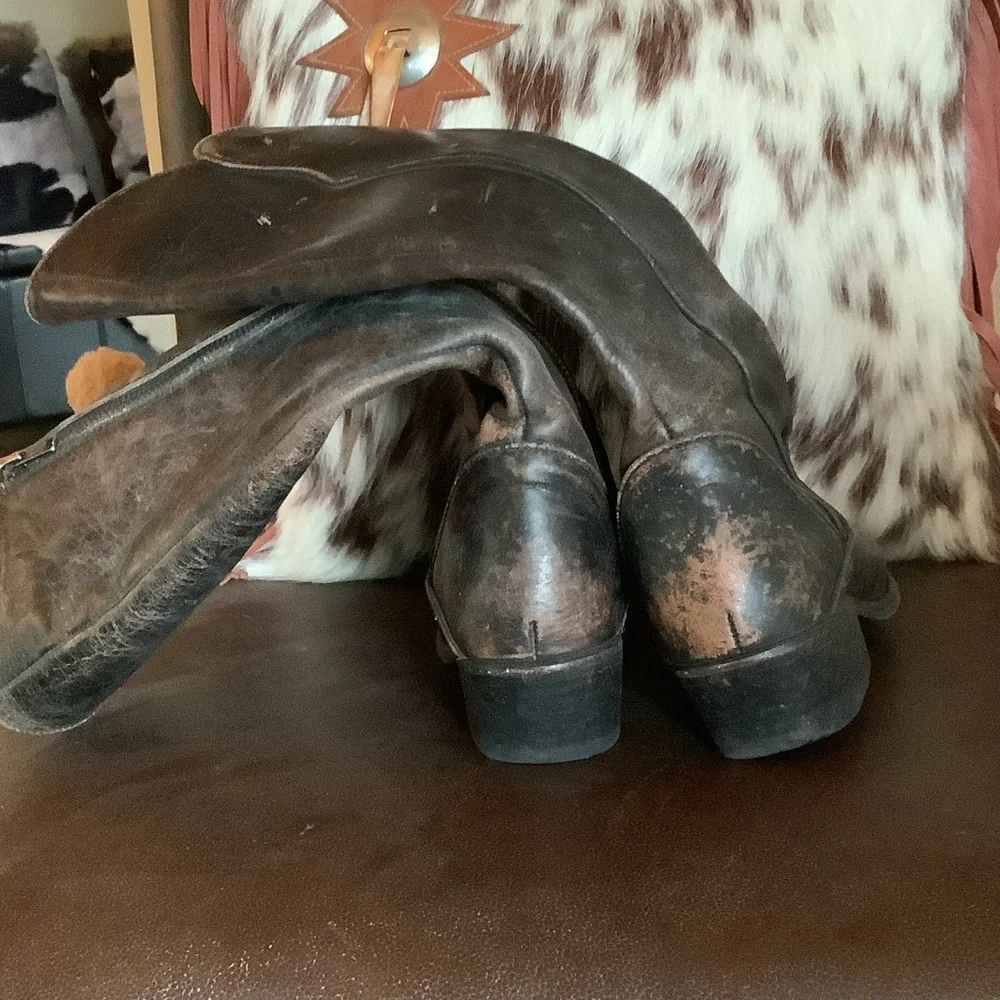 Frye Brown Leather tall boots